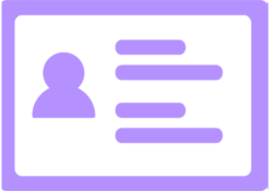 Icono de formulario de perfil